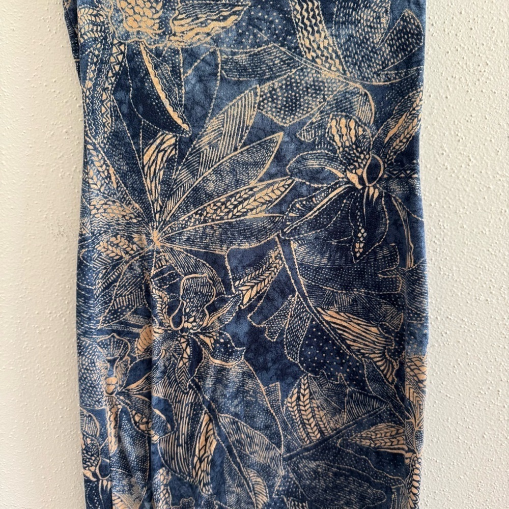 Lauren Ralph Lauren Blue Floral Midi Dress XS - Picture 7 of 7